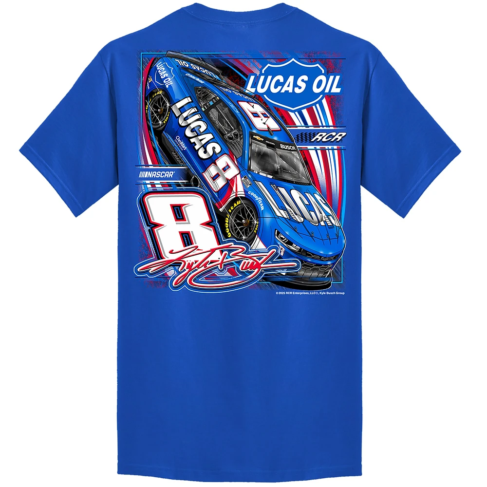 Men's Richard Childress Racing Team Collection Royal Kyle Busch Lucas Oil Car T-Shirt