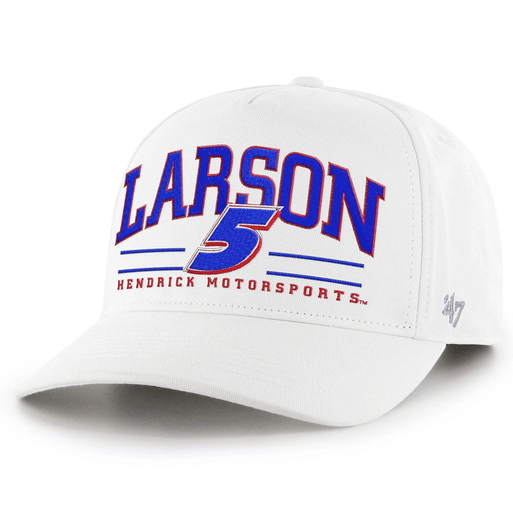Men's '47 White Kyle Larson Roscoe Hitch Adjustable Hat