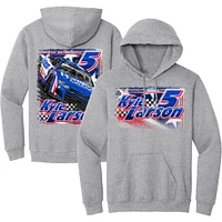 Sweat à capuche pour homme Hendrick Motorsports Team Collection Heather Gray Kyle Larson HendrickCars.com