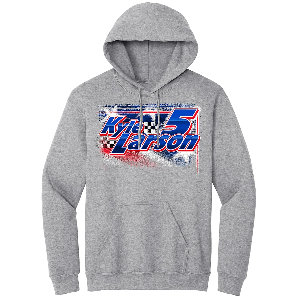 Sweat à capuche pour homme Hendrick Motorsports Team Collection Heather Gray Kyle Larson HendrickCars.com