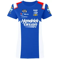 Women's Hendrick Motorsports Team Collection  Blue Kyle Larson HendrickCars.com Uniform T-Shirt