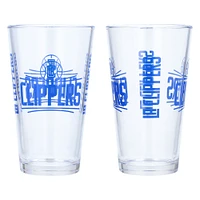 LA Clippers Two-Pack 16oz. Pint Glass Set