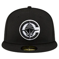 NWE CLIPRS BLACK NEW NBA AND WHITE STK 59FIFTY HATMENHIC