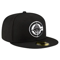 NWE CLIPRS BLACK NEW NBA AND WHITE STK 59FIFTY HATMENHIC