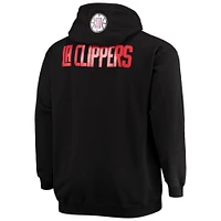 Men's Fanatics Kawhi Leonard Black LA Clippers Big & Tall Player Name Number Full-Zip Hoodie Jacket
