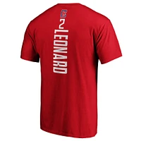 Men's Fanatics Kawhi Leonard Red LA Clippers Team Playmaker Name & Number T-Shirt