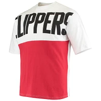 Men's Fanatics Kawhi Leonard White LA Clippers Yoke T-Shirt