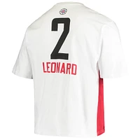 Men's Fanatics Kawhi Leonard White LA Clippers Yoke T-Shirt