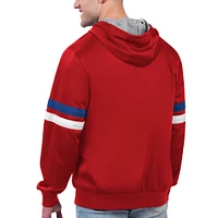 Men's G-III Sports by Carl Banks Red LA Clippers Contender Full-Zip Hoodie Jacket