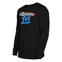 Men's New Era  Black LA Clippers 2024/25 City Edition Long Sleeve T-Shirt