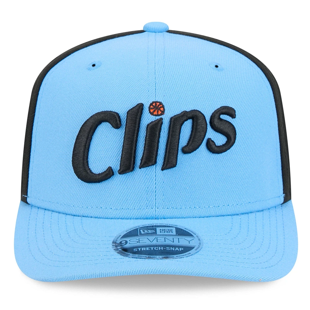 Men's New Era  Blue LA Clippers 2024/25 City Edition 9SEVENTY Stretch-Snap Hat