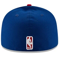 Men's New Era Royal/Red LA Clippers Official Team Color 2Tone 59FIFTY Fitted Hat
