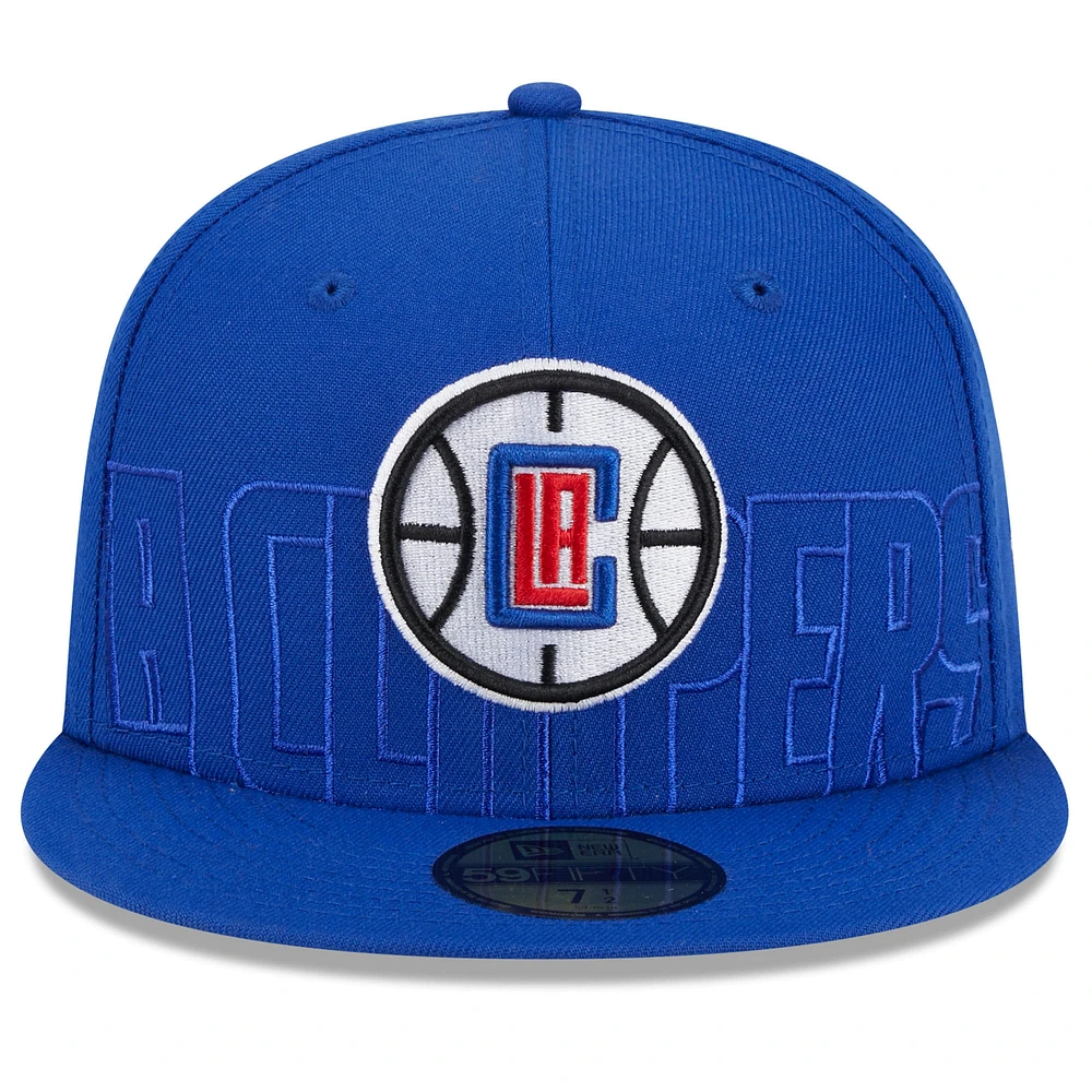 Casquette ajustée New Era Royal LA Clippers 2023 NBA Draft 59FIFTY pour homme