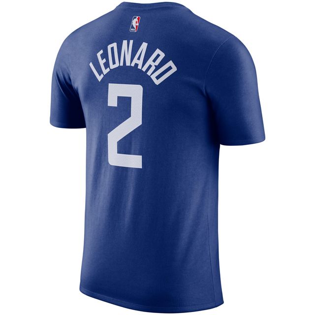 T-shirt avec nom et numéro Nike Kawhi Leonard Royal LA Clippers pour homme