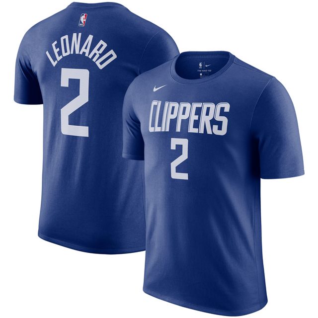 T-shirt avec nom et numéro Nike Kawhi Leonard Royal LA Clippers pour homme