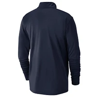 Men's Nike Navy LA Clippers 2024/25 Courtside Performance Half-Zip Top