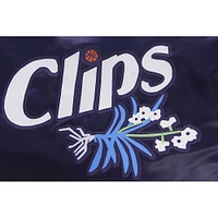 Men's Pro Standard Navy LA Clippers 2023/24 City Edition Satin Full-Snap Jacket