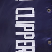 Men's Pro Standard Navy LA Clippers 2023/24 City Edition Satin Full-Snap Jacket