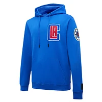 Men's Pro Standard Royal LA Clippers Chenille Pullover Hoodie