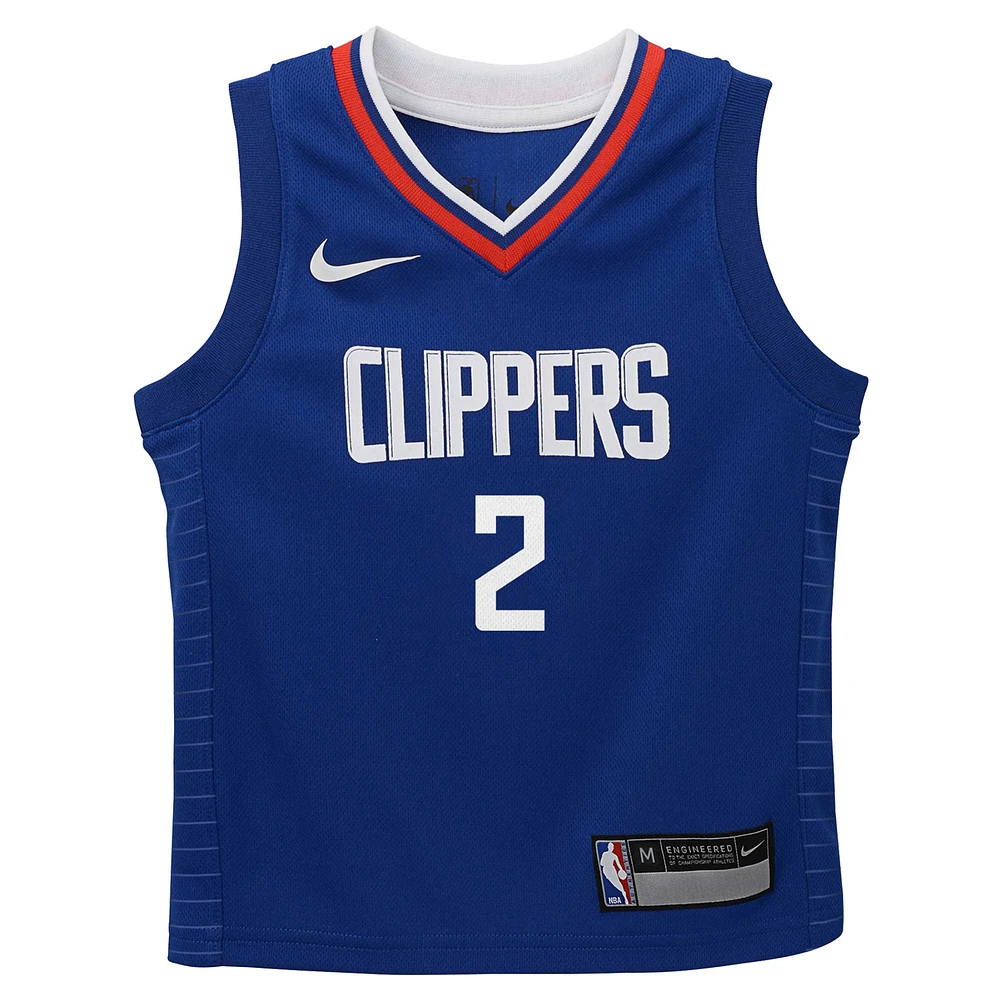 Preschool Nike Kawhi Leonard Royal LA Clippers Dri-FIT Swingman Player Jersey - Icon Edition