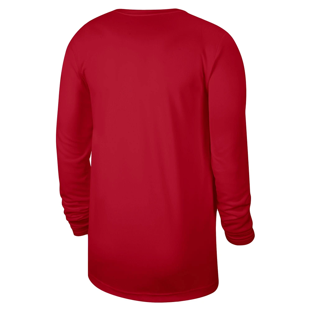 Unisex Nike Red LA Clippers 2023/24 Legend On-Court Practice Long Sleeve T-Shirt