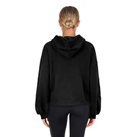 Women's New Era Black LA Clippers 2024/25 City Edition Cropped Pullover Hoodie