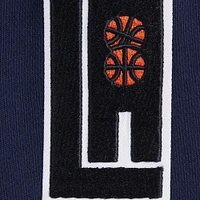 Women's Pro Standard Navy LA Clippers 2023/24 City Edition Cropped Pullover Hoodie