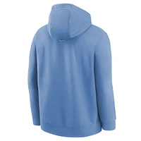 Youth Nike  Light Blue LA Clippers 2024/25 City Edition Club Fleece Pullover Hoodie