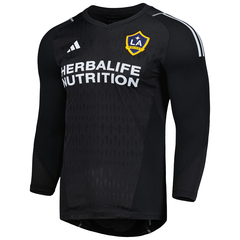 Men's adidas Black LA Galaxy 2023 Goalkeeper Long Sleeve Replica Jersey