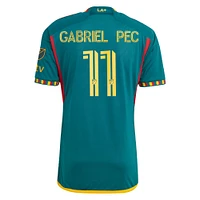 Men's adidas Gabriel Pec Green LA Galaxy 2024 Kit Authentic Player Jersey