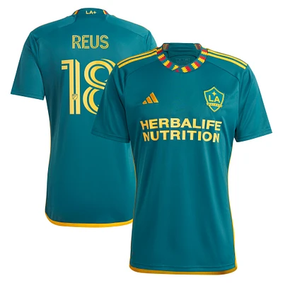 Maillot de joueur adidas Marco Reus vert LA Galaxy 2024 Kit Replica pour homme