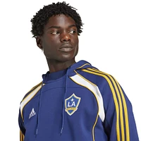 Men's adidas Navy LA Galaxy 2025 Travel Pullover Hoodie