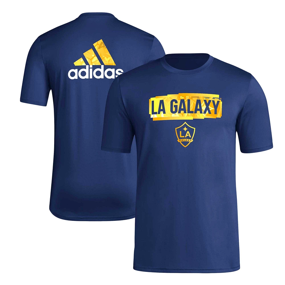 Men's adidas Navy LA Galaxy Local Pop AEROREADY T-Shirt