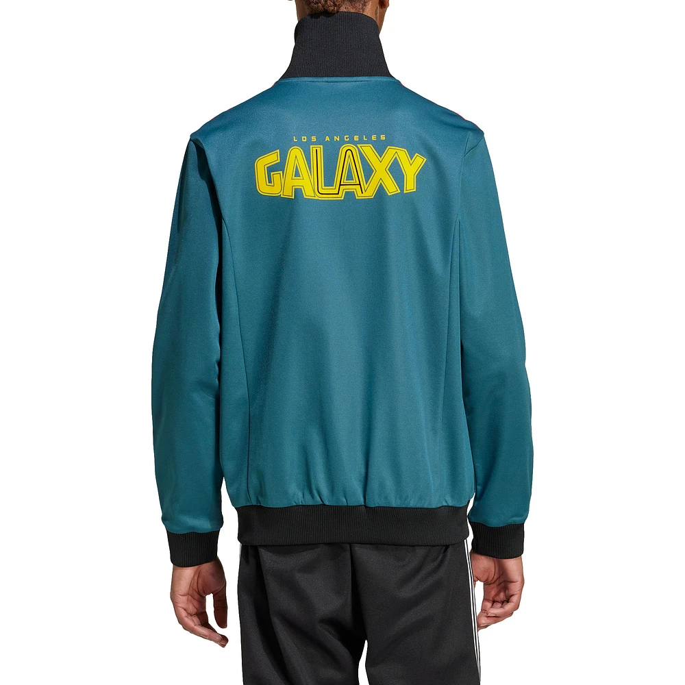 Men's adidas Originals Green LA Galaxy 2024 Anthem Full-Zip Jacket
