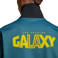 Men's adidas Originals Green LA Galaxy 2024 Anthem Full-Zip Jacket