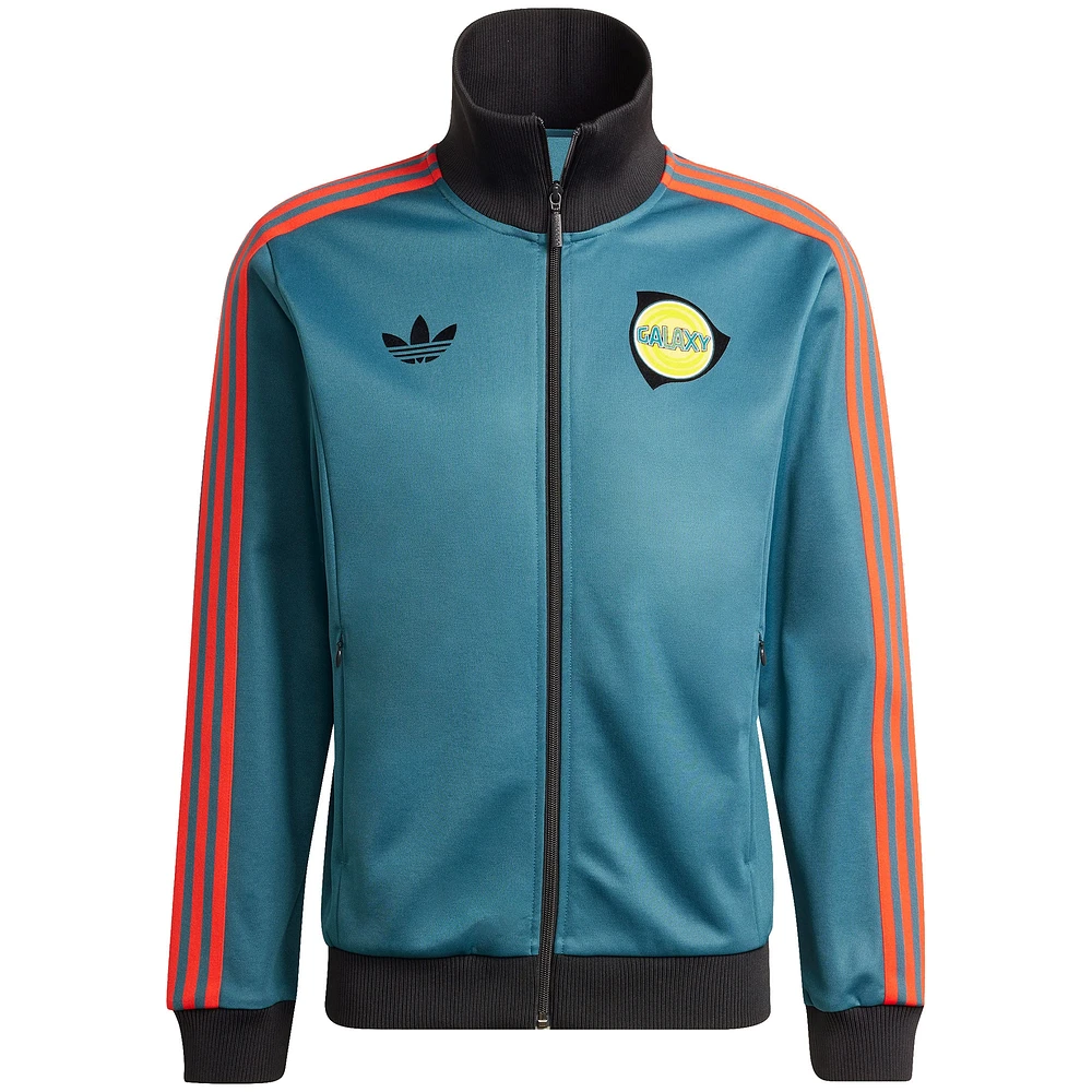 Men's adidas Originals Green LA Galaxy 2024 Anthem Full-Zip Jacket