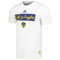 Men's adidas White LA Galaxy 2024 Jersey Hook AEROREADY T-Shirt