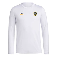 Men's adidas White LA Galaxy Local Stoic Long Sleeve T-Shirt