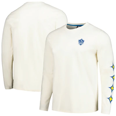 T-shirt à manches longues crème LA Galaxy Local Heavy pour hommes