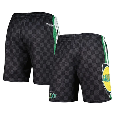 Short en maille noir LA Galaxy City Mitchell & Ness pour homme