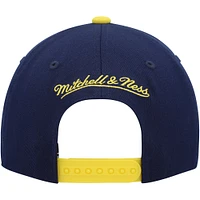 Casquette Snapback extensible LA Galaxy Team Script 2.0 Mitchell & Ness pour homme, bleu marine