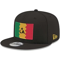 Men's New Era Black LA Galaxy Jersey Hook 9FIFTY Snapback Hat