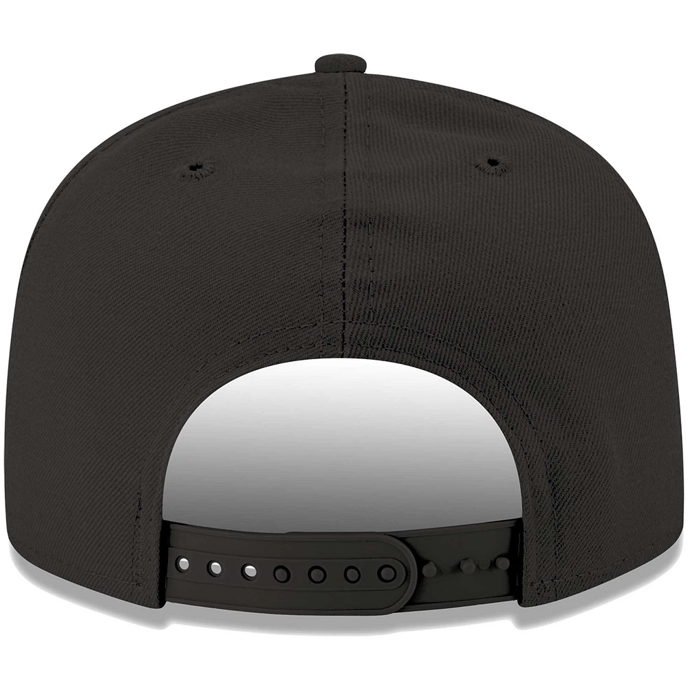 Men's New Era Black LA Galaxy Jersey Hook 9FIFTY Snapback Hat