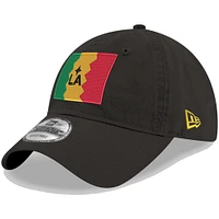 Men's New Era Black LA Galaxy Jersey Hook 9TWENTY Adjustable Hat