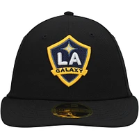 Men's New Era Black LA Galaxy Primary Logo Low Profile 59FIFTY Fitted Hat