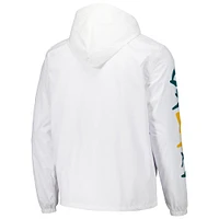 Sweat à capuche et coupe-vent entièrement zippé LA Galaxy Graffiti pour homme de coloris blanc