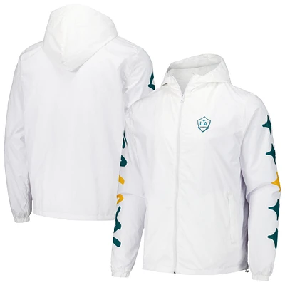 Sweat à capuche et coupe-vent entièrement zippé LA Galaxy Graffiti pour homme de coloris blanc