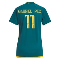 Women's adidas Gabriel Pec Green LA Galaxy 2024 Kit Replica Player Jersey