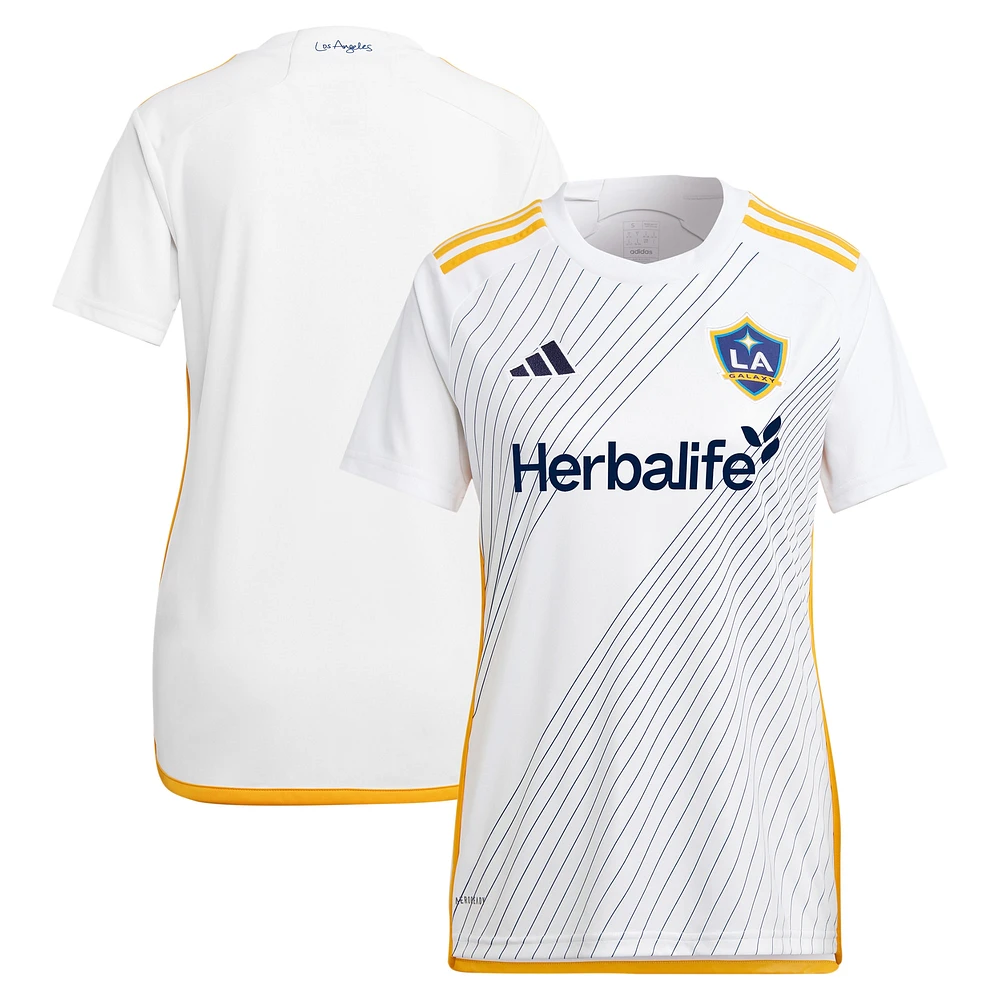 Women's adidas White LA Galaxy 2024 Angeleno Kit Replica Jersey