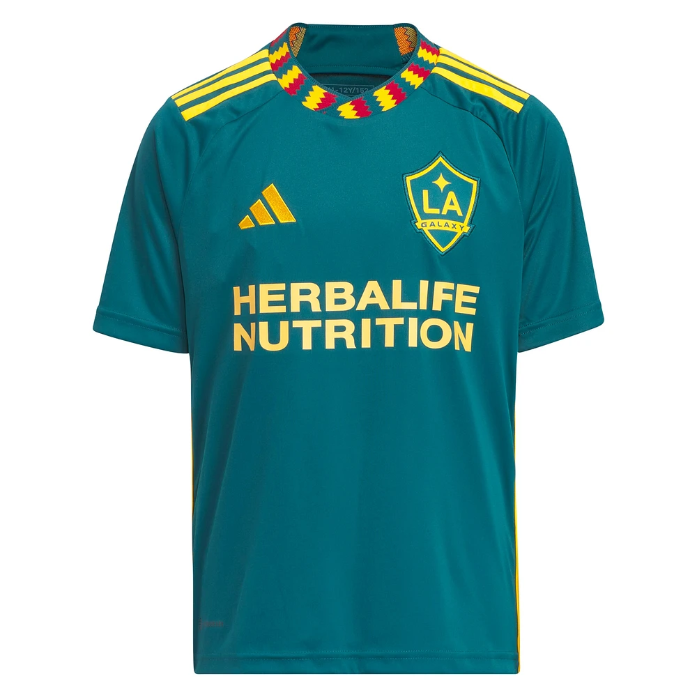 Youth adidas Gabriel Pec Green LA Galaxy 2024 Kit Replica Player Jersey